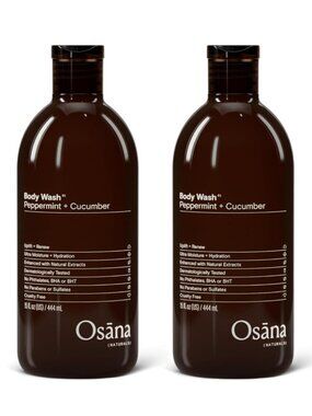 2pc Osana Body Wash Peppermint & Cucumber 15oz